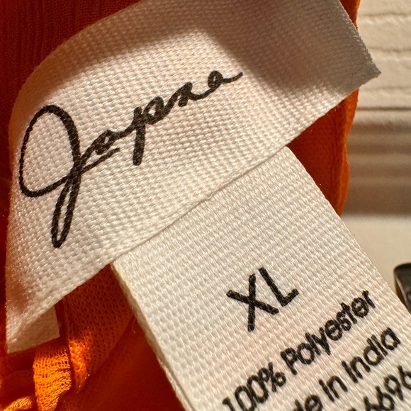 Japna Orange Halter Pleated Mini Sundress - Picture 6 of 6